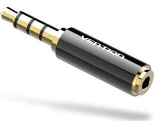 Adaptador Jack Vention BFBB0/ Jack 3.5 Macho - Jack 2.5 Hembra/ Negro