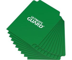 Tarjetas separadoras para cartas ultimate guard tamaño estándar verde (10)