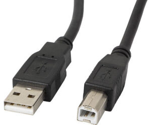 Cable impresora lanberg usb a -  usb b macho - macho ferrita 1.8m negro