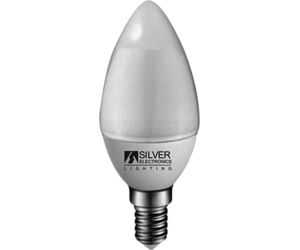 Bombilla led silver electronic eco vela 5w=57w -  e14 -  6000k -  436 lm -  160º -  luz fria -  a+