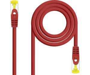 Nanocable Cable de red latiguillo RJ45 LSZH Cat.6A SFTP AWG26, Rojo, 1.0 m