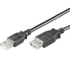 Cable USB 2.0 Aisens A101-0025/ USB Macho - USB Mini/ Hasta 2.5W/ 60Mbps/ 1.8m/ Negro