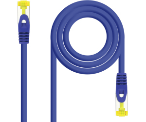 Nanocable Cable de red latiguillo RJ45 LSZH Cat.6A SFTP AWG26, Azul, 0.5m