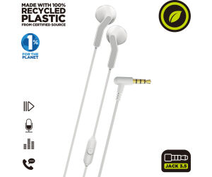 Muvit for change auriculares estreo e56 3.5mm blancos