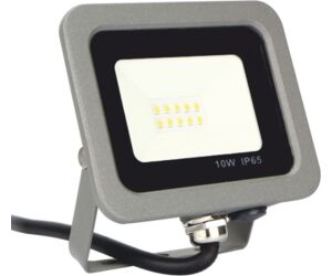 Foco proyector led ips 65 10w 5700k luz fria 800lm gris