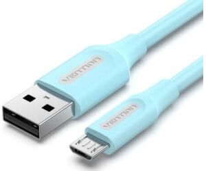 Cable USB 2.0 Vention COLSG/ USB Macho - MicroUSB Macho/ Hasta 60W/ 480Mbps/ 1.5m/ Azul