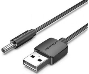 Conversor Usb/m Dc 3.5 Mm/m 1 M Negro Vention