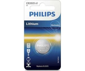Pila de Botón Philips CR2025/ 3V