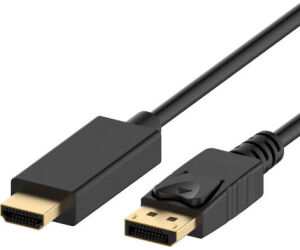 Ewent EC1430 adaptador de cable de vídeo 1 m DisplayPort HDMI tipo A (Estándar) Negro