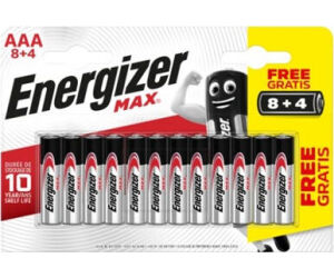 Blister 8 + 4 Pilas Max Tipo Lr03 (aaa) Energizer E301531207