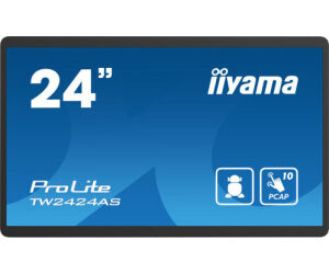 Iiyama 24" Panel-pc / Negro/ Android 12 /4gb, 32gb, In-cell Pcap 10-points Touch, 1920x1080, Ips Panel, Mm, Wifi, Bt5.2, Micro-sd, Usb 2x 2.0 1x 3.2, Hdmi-input, Usb-c (data / Dp-alt Out), Audio-out Mini-jack, Micro, Mini-jack, 250cd/m (tw2424as-b1)