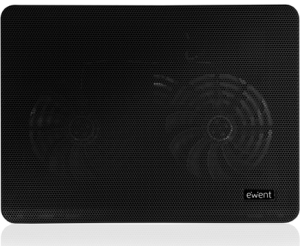Ewent EW1256 almohadilla fría 43,2 cm (17") 1000 RPM Negro