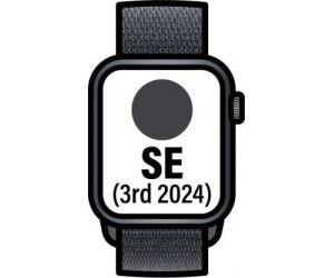 Apple Watch Series 10/ GPS/ 42mm/ Caja de Aluminio Negro Azabache / Correa Loop Deportiva Tinta