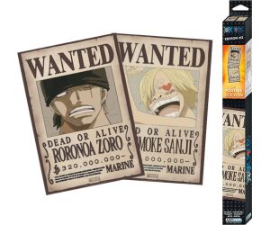 Set poster one piece wanted zoro y sanji