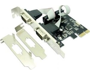 Adptador de PCI-e a 2 puertos COM DB9 (serie)