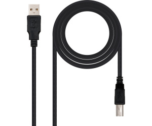 Cable USB 3.0 A-B M/M 2m. Negro