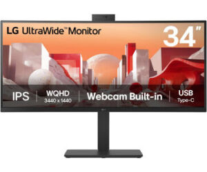 LG 34BA85QE-B pantalla para PC 86,4 cm (34") 3440 x 1440 Pixeles Wide Quad HD LCD Negro