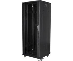 Armario rack lanberg de suelo 32u - 600x600x1603 19 pulgadas flat pack negro