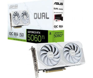 Tarjeta Gráfica Asus Dual GeForce RTX 5060 Ti OC White Edition/ 8GB GDDR7