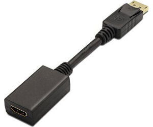 Cable de vídeo DisplayPort-HDMI M/H 0.15m. Negro