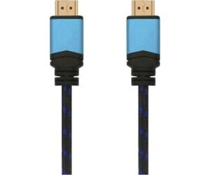 Cable Hdmi Aisens V2.0 Premium 4k60hz 18gbps A/m-a/m 1.0m Negro Azul