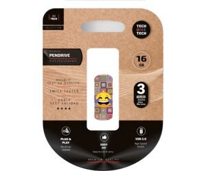 Pendrive 16GB Tech One Tech Emoji meparto USB 2.0