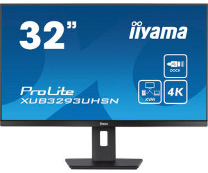 Monitor Iiyama 32" Xub3293uhsn-b5, Ips, 60hz, 4 Ms, Hdmi, Usb, Usb-c, Displayport, Alt, Reg Alt, Giro, Incl