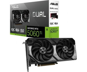 Tarjeta Gráfica Asus Dual GeForce RTX 5060 Ti OC/ 8GB GDDR7