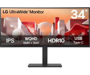 Monitor lg 34ba75qe - b 34 pulgadas wqhd 60hz