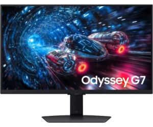 Monitor Gaming Samsung Odyssey G7 G70F S27FG702EU 27"/ 4K/ 1ms/ 360Hz/ IPS/ Regulable en altura/ Negro