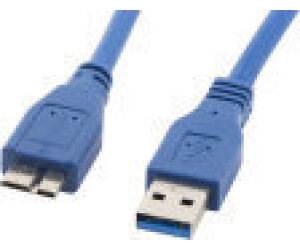 Cable USB 3.0 A-microUSB M/M 0.5m. Azul