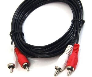 Cable de audio 2xRCA-2xRCA M/M 3m.