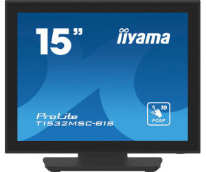 iiyama ProLite T1532MSC-B1S pantalla para PC 38,1 cm (15") 1024 x 768 Pixeles XGA LCD Pantalla táctil Negro