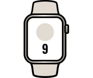 APPLE WATCH SERIES 9 CAJA ALUMINIO GPS 45mm CORREA DEPORTIVA STARLIGHT S/M
