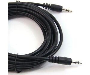 Cable Estreo Aisens A128-0141/ Jack 3.5 Macho - Jack 3.5 Macho/ Hasta 0.1W/ 30cm/ Negro