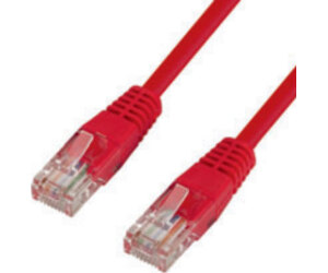 Cable De Red Latiguillo Cruzado Rj45 Cat.5e Utp Awg24 1 M Rojo Nanocable