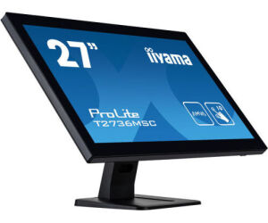 Monitor Iiyama 27" Bonded Pcap 10p Touch, 1920x1080, Ips-panel, Flat Bezel Free Glass Front, Hdmi, Displayport, 360cd/m² (with Touch), Usb Hub 2x 3.2, Speakers (t2752msc-b1)
