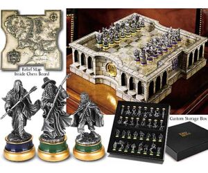 Replica ajedrez the noble collection el señor de los anillos  edicion limitada deluxe