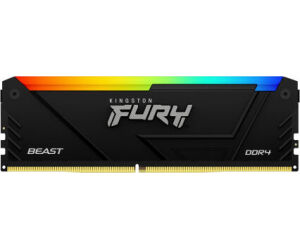 Memoria RAM Kingston FURY Beast RGB 32GB/ DDR4/ 3200MHz/ 1.35V/ CL16/ DIMM