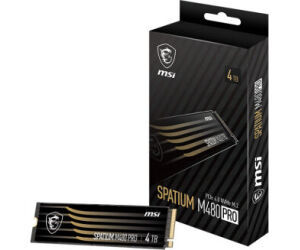MSI SSD SPATIUM M480 PRO M.2 PCIE 4TB PCI Express 4.0 NVMe 3D NAND