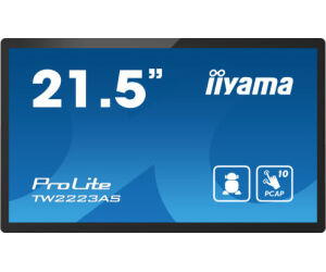 Iiyama 21,5" Panel-pc Android 12, Soc Rk3399 4gb, 32gb, Pcap Bezel Free 10-ptouch, 1920x1080, Va Panel, Speakers, Wifi, Bt5.2, Micro-sd Slot, Usb 2x 2.0 1x 3.2, Mini-jack (mic/headphone), Hdmi-out, 350cd/m, Cable Cover, Google Gms (tw2223as-b2)