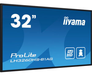 iiyama PROLITE Pizarra de caballete digital 80 cm (31.5") LED Wifi 500 cd / m² Full HD Negro Procesador incorporado Android 11 24/7