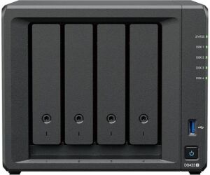 NAS Synology Diskstation DS423/ 4 Bahías 3.5"- 2.5"/ 2GB DDR4/ Formato Torre