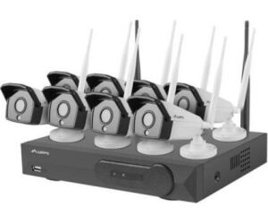 Kit Videovigilancia Lanberg 2mp Nvr Wifi 8 Camaras + 8 Canales Con Accesorios