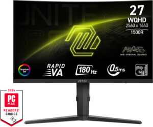 Msi Monitor Mag 275cqrf Qd E2. 27". Curvo 1500r. 2560x1440. 180hz. Negro