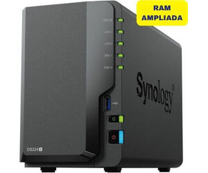 NAS Synology Diskstation DS224+/ 2 Bahías 3.5"- 2.5"/ 6GB DDR4/ Formato Torre