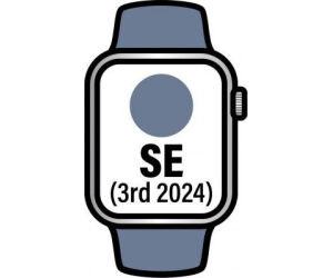 Apple Watch SE 3rd V2/ GPS/ Cellular/ 44mm/ Caja de Aluminio/ Correa Deportiva Azul Denim S/M