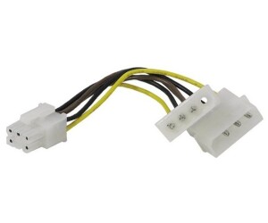 Cable adaptador alimentación 2x4pin.-1xPci Express