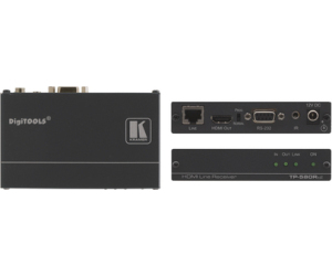Kramer Electronics TP-580RXR extensor audio/video Receptor AV Negro