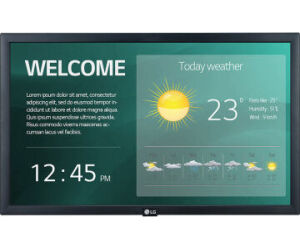 LG 22SM3G-B pantalla de señalización 54,6 cm (21.5") IPS Full HD Pantalla plana para señalización digital Negro Procesador incorporado